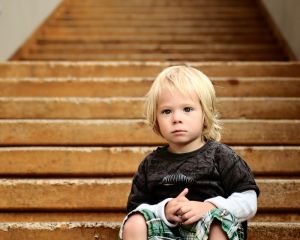 Boy on Stairs